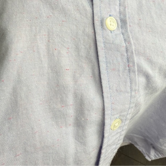 Obey Blue Casual Button Down Shirt - Picture 4 of 6